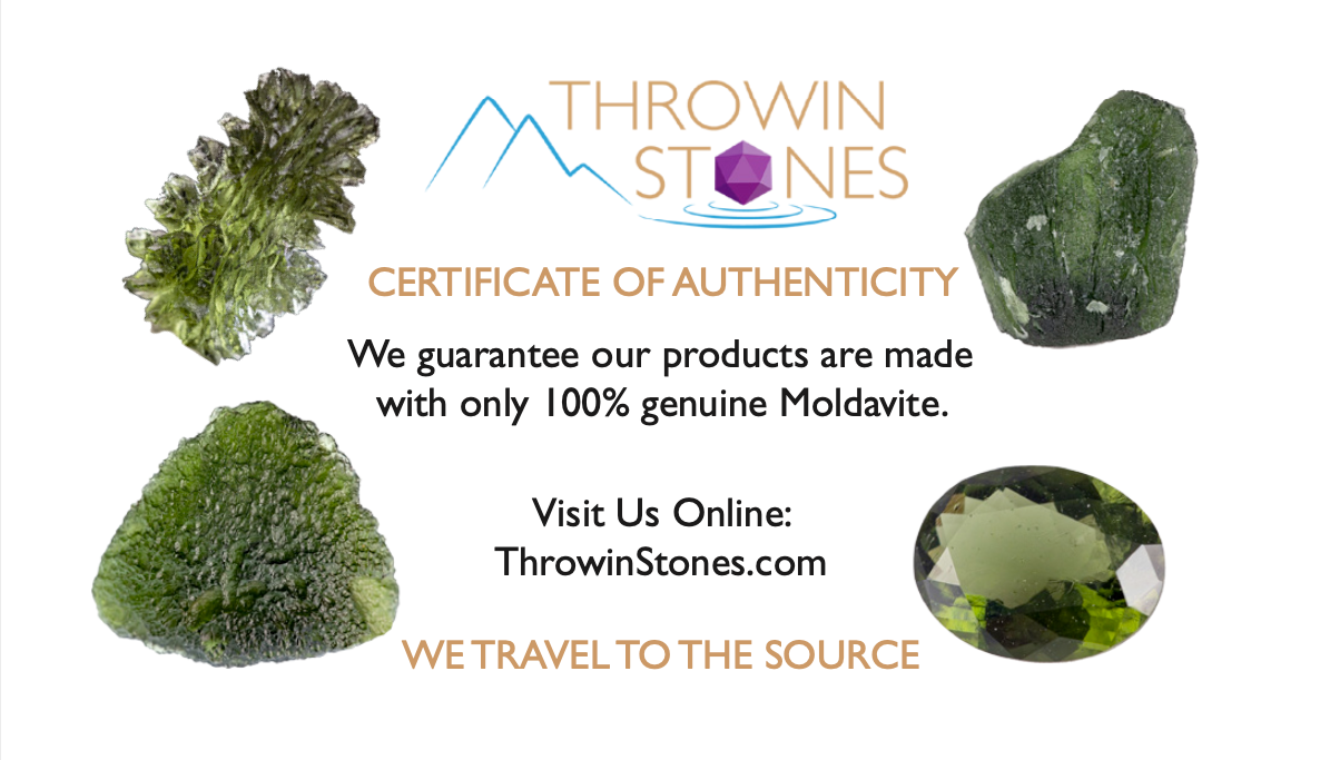 Genuine Raw Moldavite Crystal Stone - Natural Mini Moldavite Gemstone (E1849) for Jewelry Making, Meditation & Energy Healing
