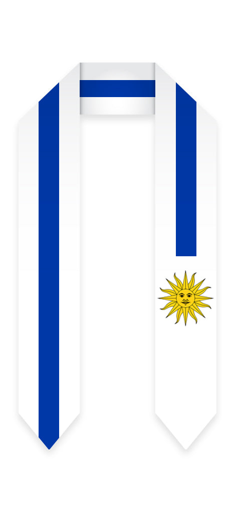 Uruguay Graduation Stole - Authentic Uruguay Flag Sash for Graduation Ceremonies, Cultural Events & National Pride Celebrations
