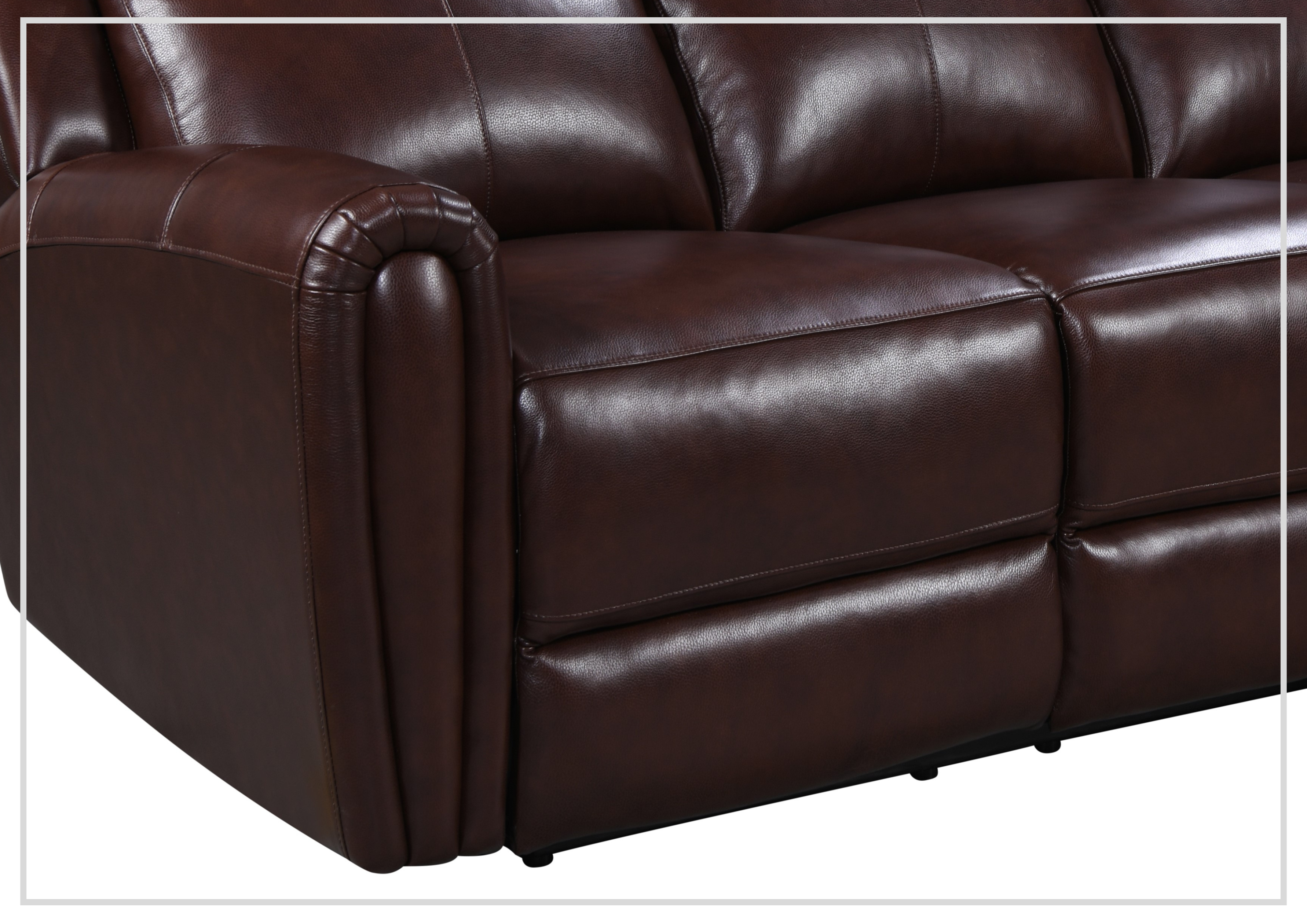 Gio Italia Jaspero Power Reclining 3-Seater Leather Sofa - Modern Living Room Furniture for Home Theater & Family Relaxation