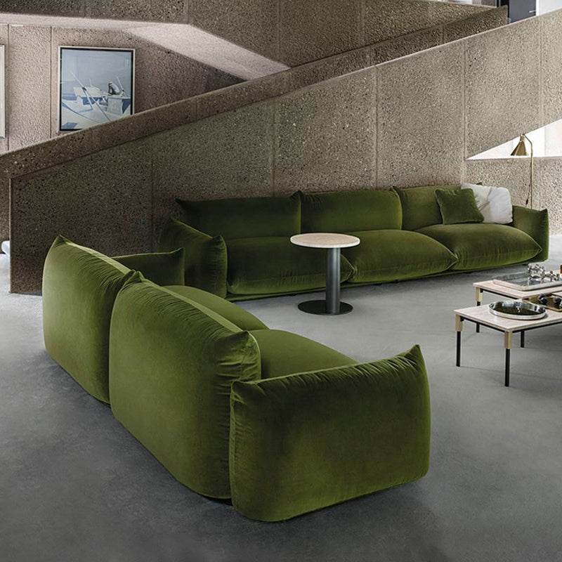 Luxury Velvet Fabric Sofa - Soft & Comfortable Modern Living Room Couch for Home, Office, and Lounge Decor - Perfect for Relaxing, Entertaining, and Stylish Interior Design