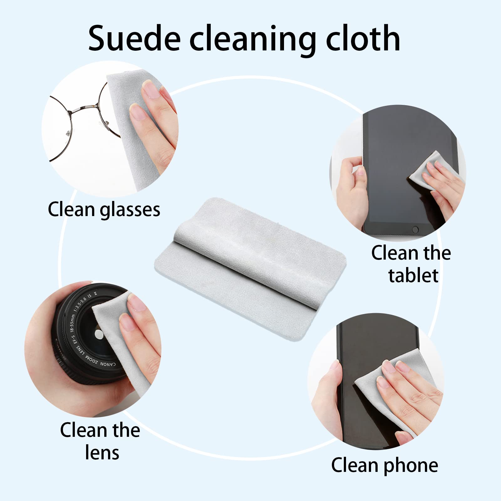 7-in-1 Electronic Cleaning Kit for Keyboards, Laptops, AirPods Pro, Phones & Screens - Includes Brush & Free Flannel Cloth (Pink) - Perfect for Home, Office & Travel Use