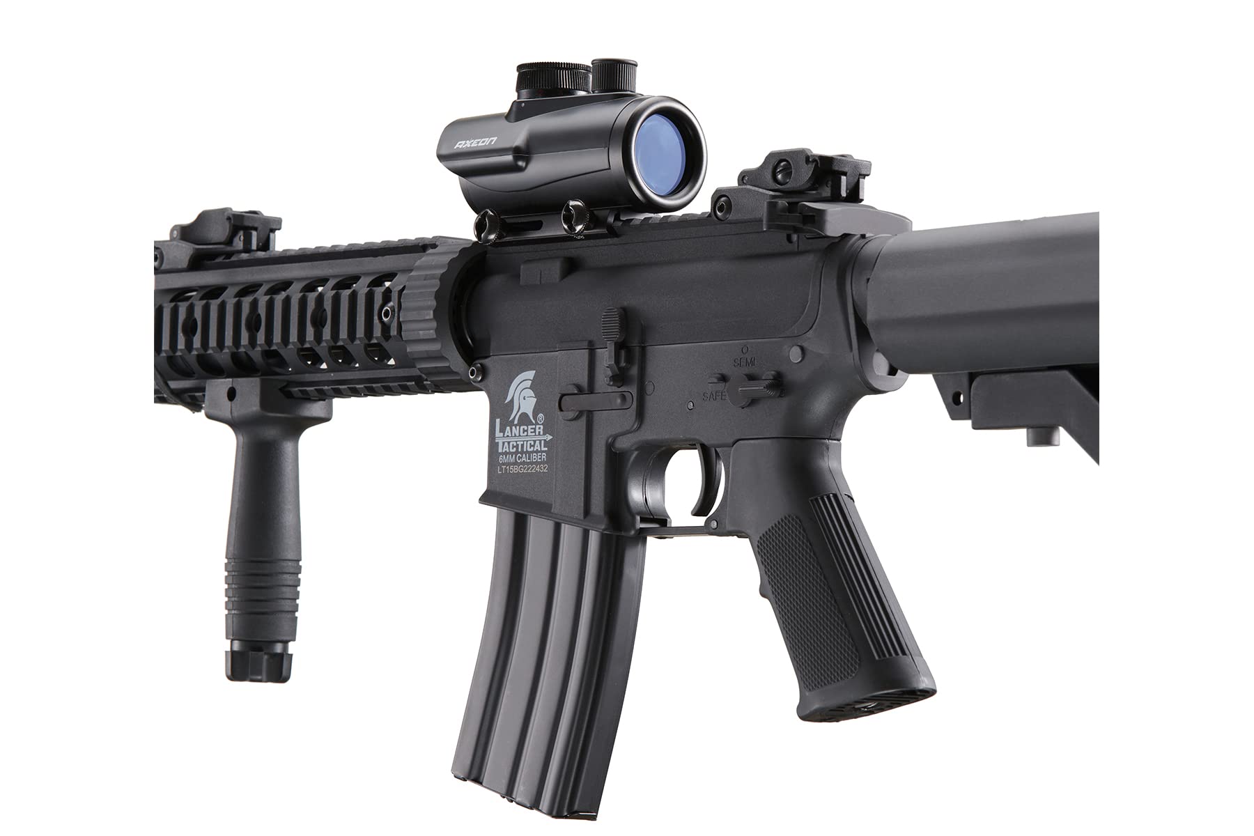 Lancer Tactical Gen 2 M4 Airsoft Rifle - Durable Polymer Body, Full/Semi-Auto AEG, Picatinny Rail | Includes 0.20g BBs, Charger & Battery | Perfect for Outdoor Skirmishes, Tactical Training & Airsoft Competitions