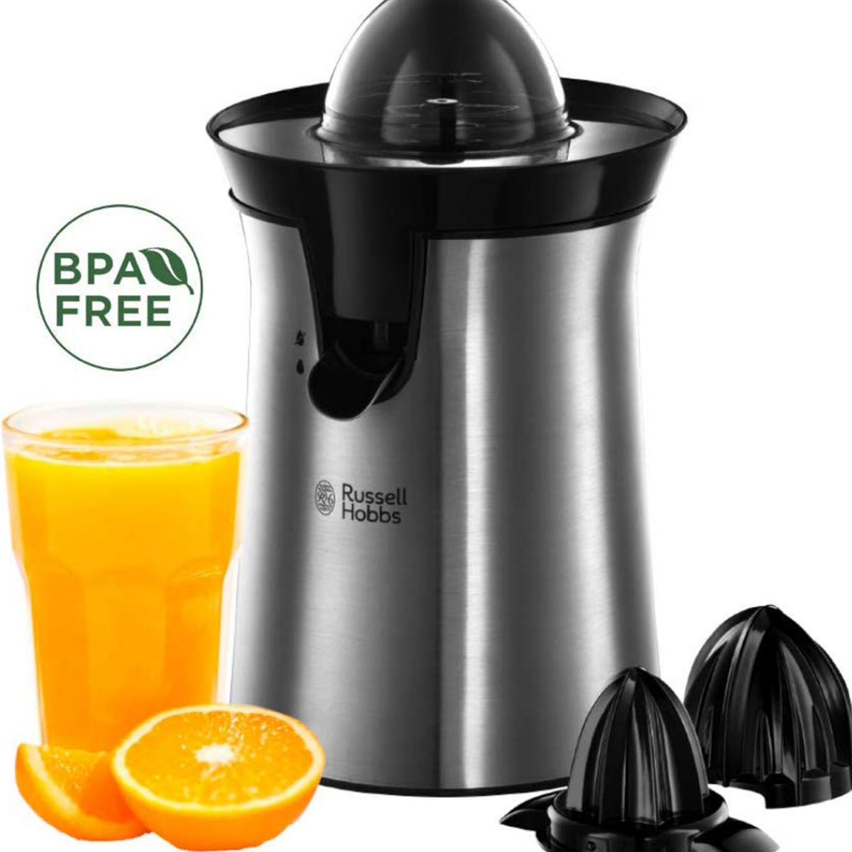 Russell Hobbs Classic Citrus Press - Manual Juicer for Oranges, Lemons & Limes - Durable Stainless Steel Hand Juicer for Fresh Juice - Perfect for Cocktails, Baking & Healthy Breakfasts