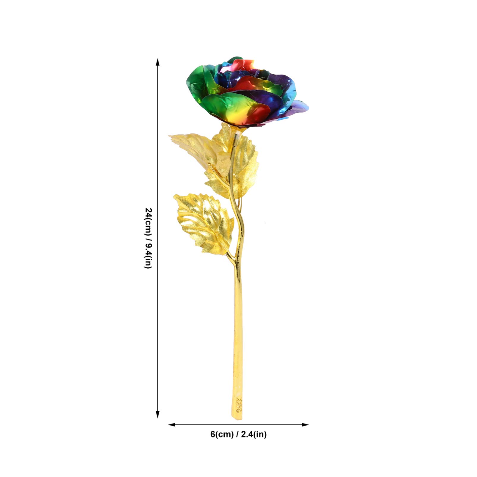 PRETYZOOM 24K Gold Foil Artificial Roses - Eternal Preserved Flowers for Wedding Decor, Valentine's Day, Anniversary Gifts & Romantic Home Decoration | Perfect for Centerpieces, Bouquets, and Special Occasions