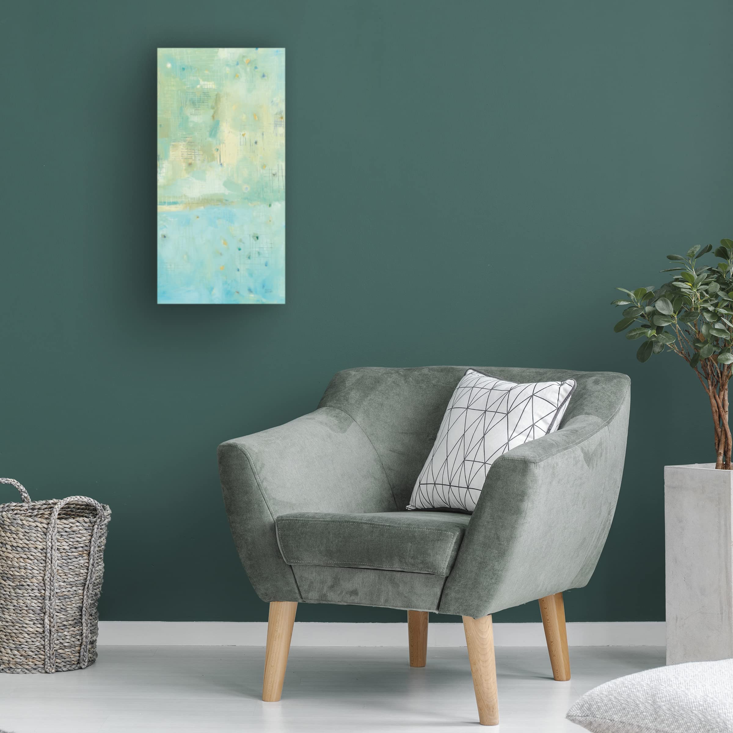 Dreaming of the Shore III Canvas Wall Art by Melissa Averinos - Coastal Beach Landscape Painting for Living Room, Bedroom & Office Decor