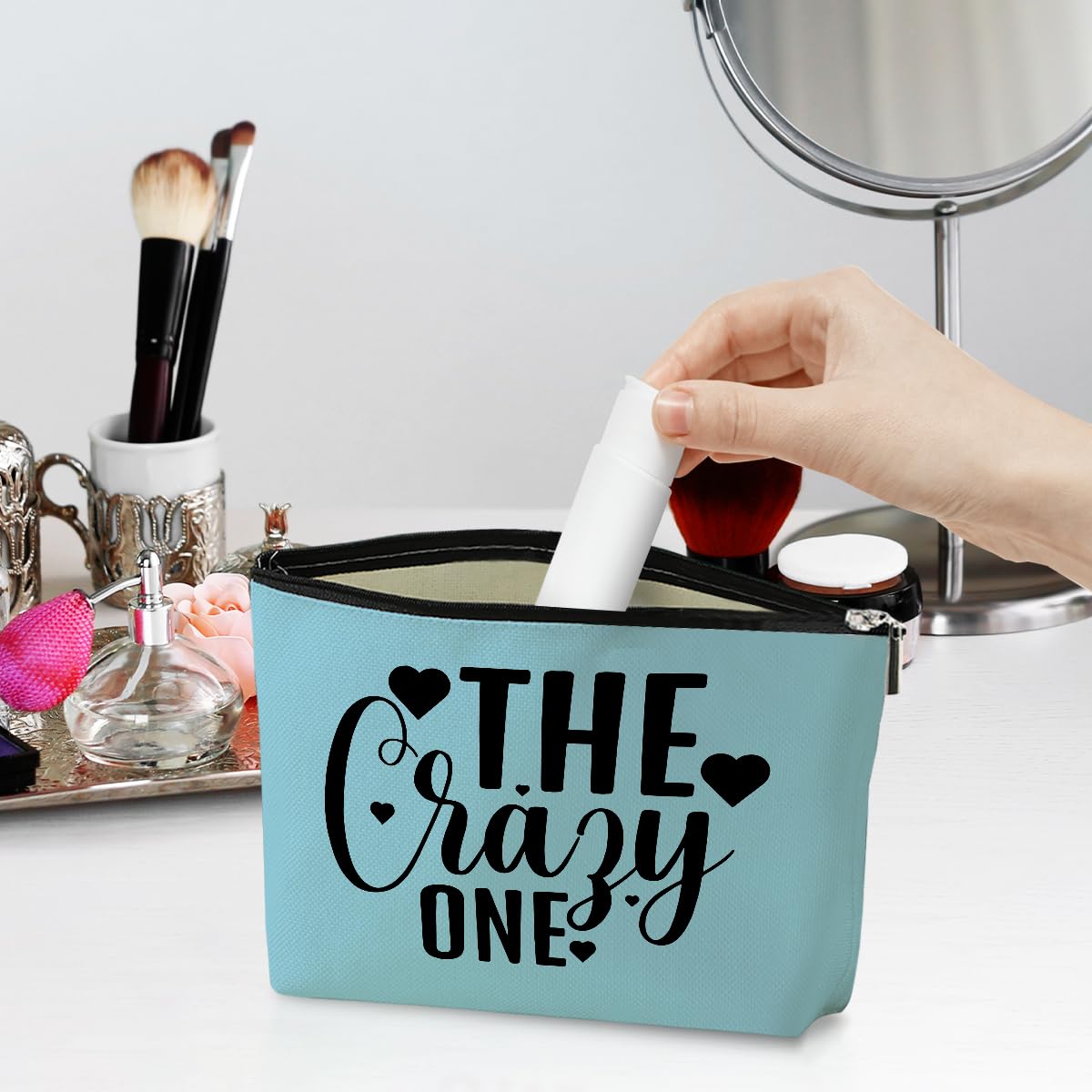 3 Pcs Funny Girls Trip Makeup Bags - Cute Cosmetic Bags for Women, Bestie Friendship Gifts for Birthday, Christmas, Bachelorette Party & Wedding - Perfect for Travel, Vacation & Weekend Getaways with Friends