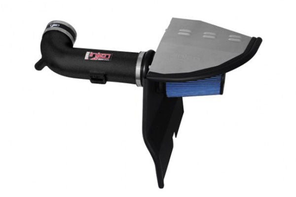 2010-2014 Chevy Camaro 6.2L PowerFlow Cold Air Intake System - Wrinkle Black with Enclosed Air Box - Performance Upgrade for Street Racing & Car Shows