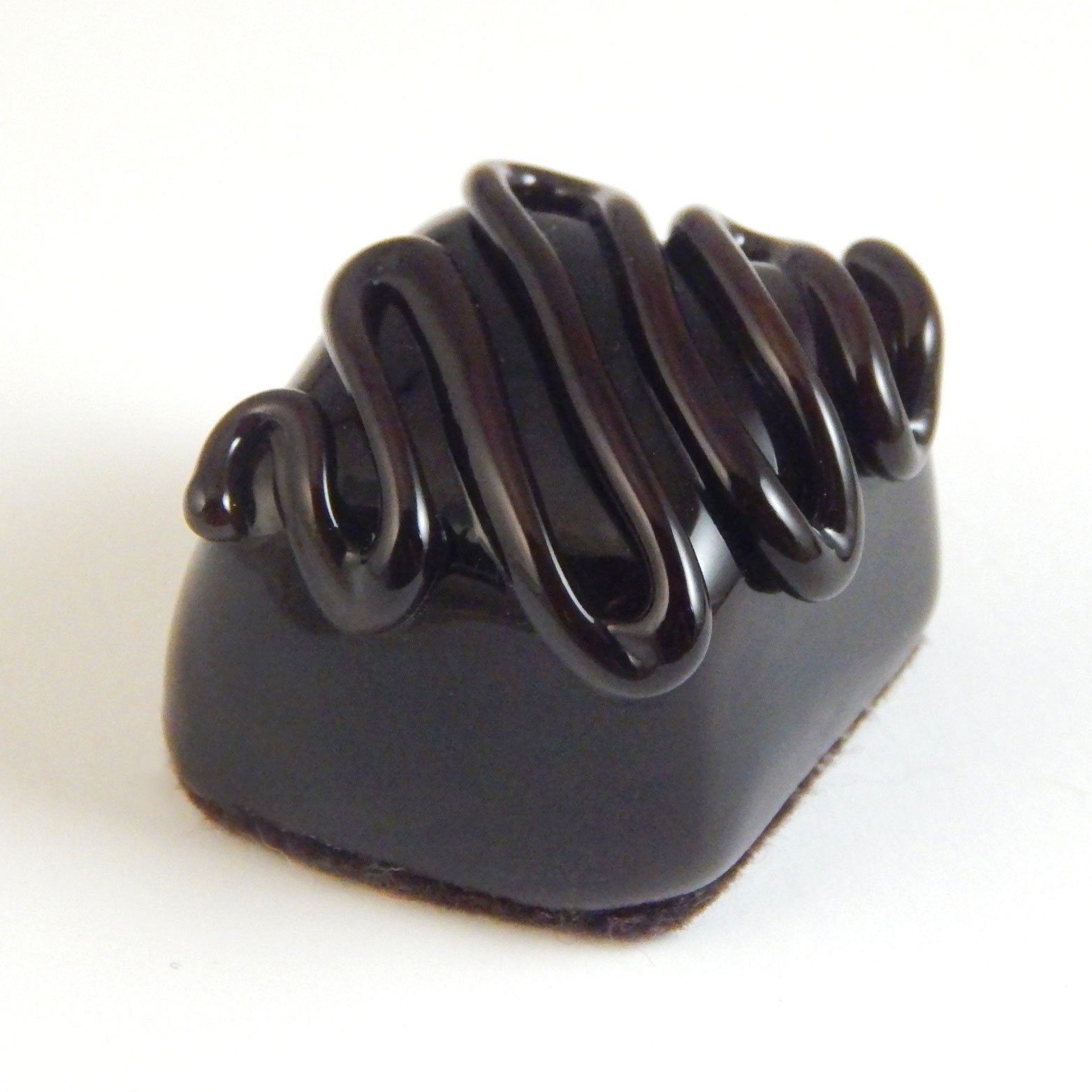 Premium Dark Chocolate Art Glass Candy Treats - Handcrafted Collectible Gourmet Gifts for Holidays, Birthdays & Special Occasions | Perfect for Dessert Tables, Party Favors & Luxury Gift Boxes