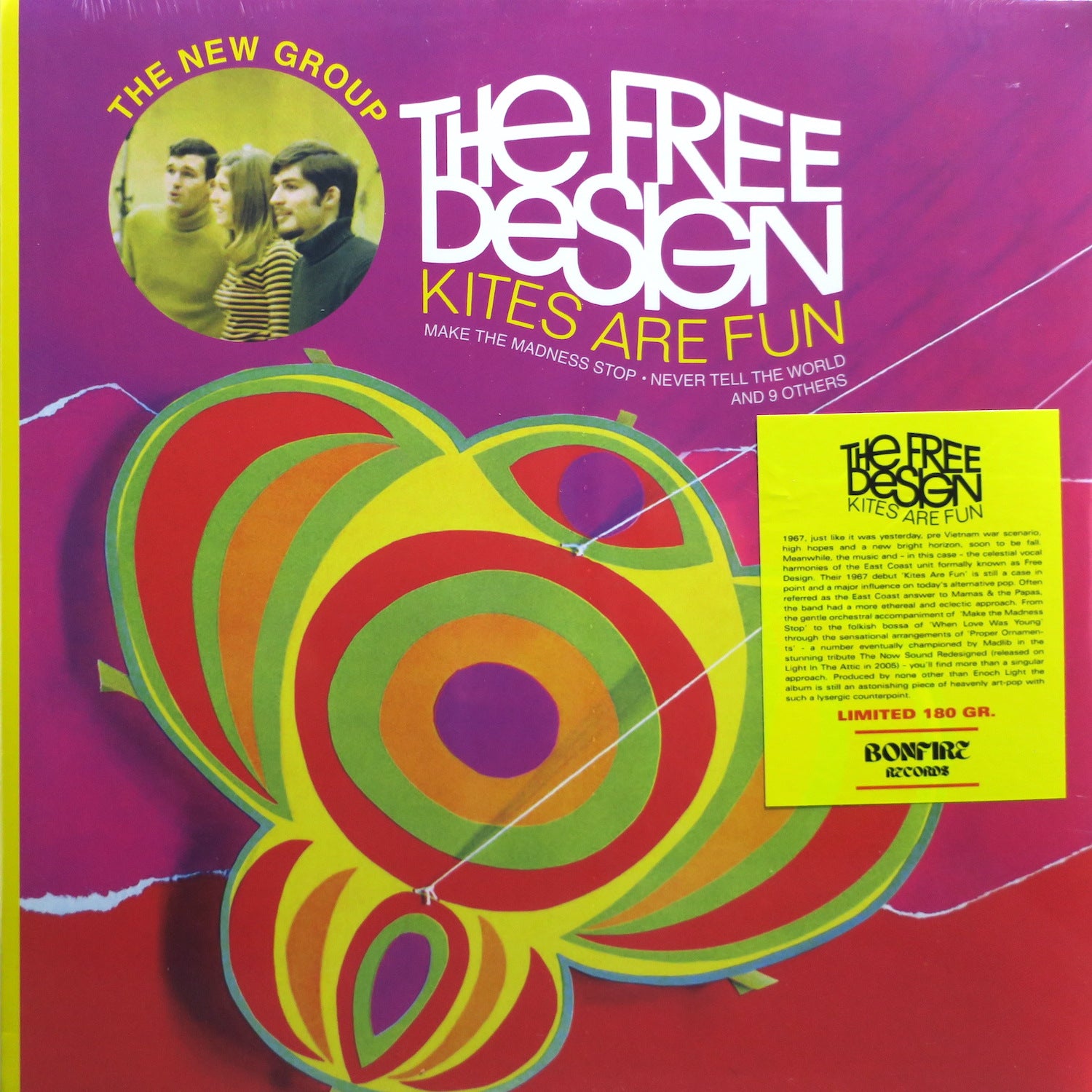 FREE DESIGN 'Kites Are Fun' Vintage 1967 Bubblegum Pop Vinyl Record LP - Perfect for Retro Music Collectors & 60s Nostalgia Lovers