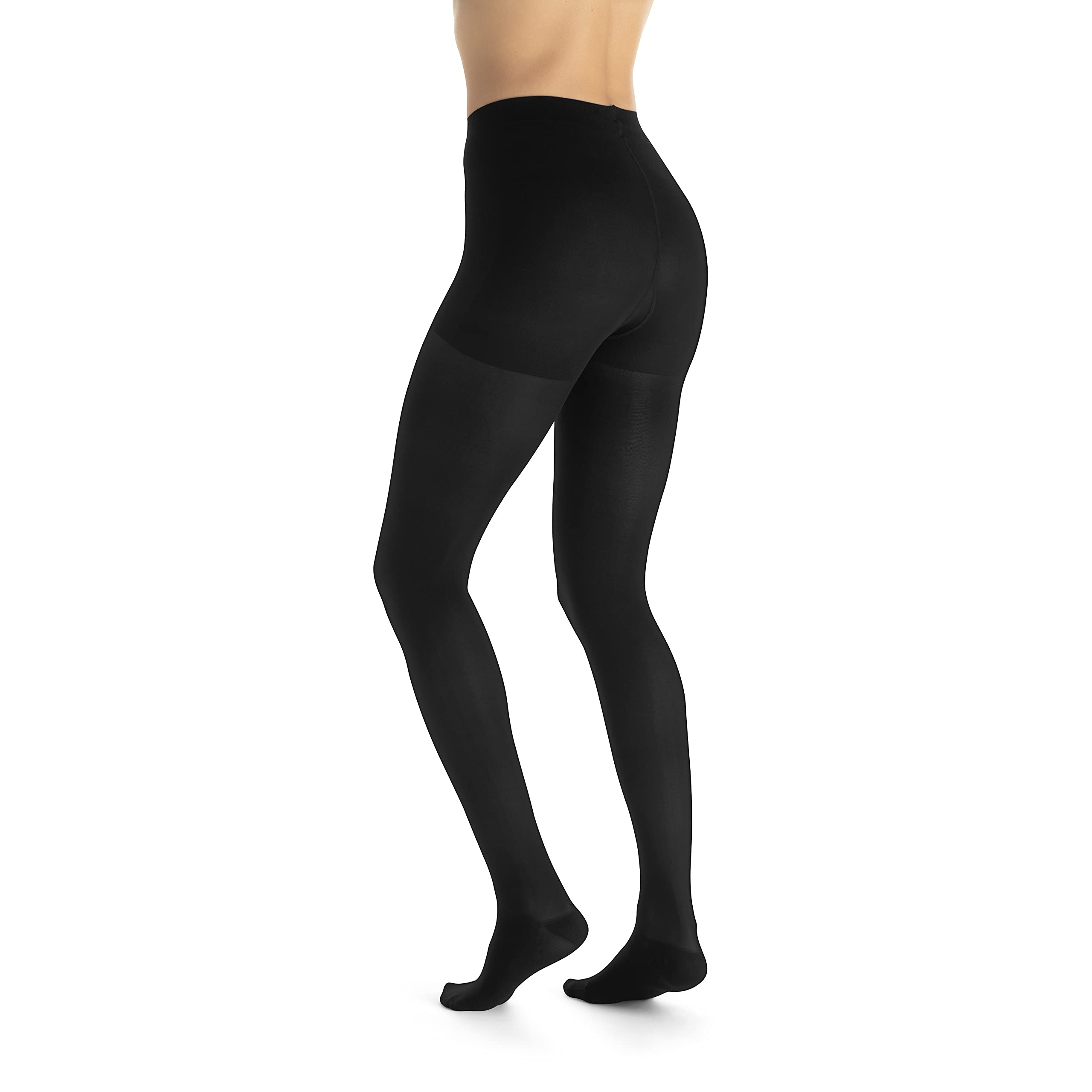 JOBST UltraSheer Waist-High Medical Compression Stockings for Women (20-30 mmHg) - Closed Toe, Classic Black, Large - Varicose & Spider Vein Relief, Swelling Prevention - Perfect for Travel, Pregnancy & Post-Surgery Recovery