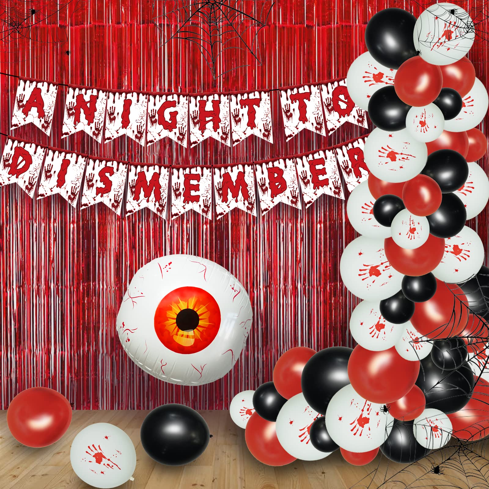 Scary Halloween Banner - Bloody Party Decorations for Adults | Spooky Halloween Party Supplies | Perfect for Haunted House, Horror Theme Party & Halloween Night Decor