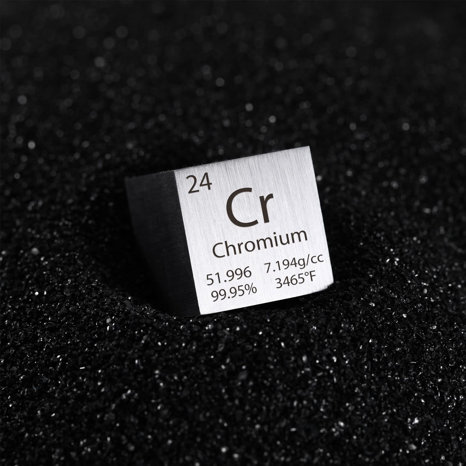 High Density Chromium Cube (1 Inch) - Perfect for Element Collections, Science Lab Experiments & Physics Demonstrations | Great for STEM Education, Classroom Learning & Gift Ideas