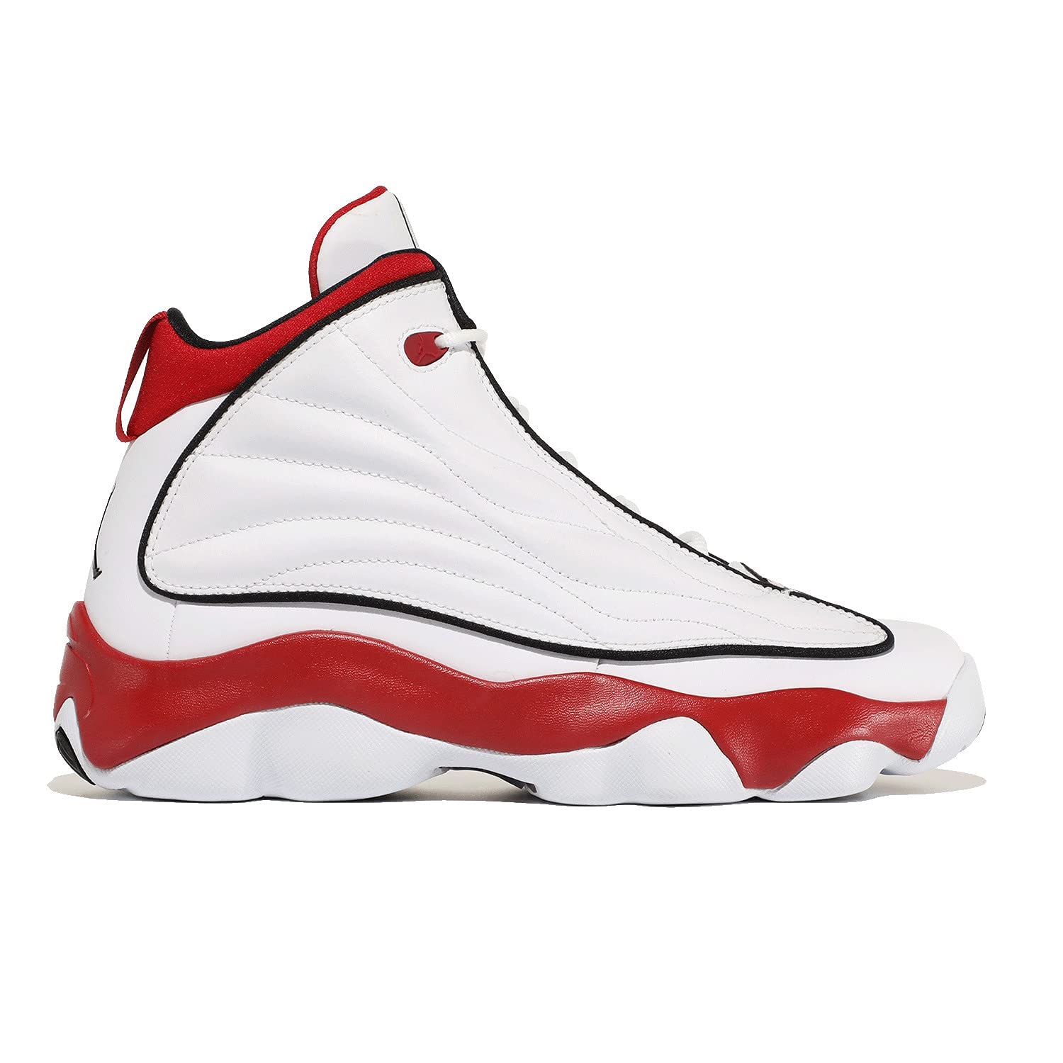 Jordan Pro Strong Basketball Shoes for Kids - White/Black/Gym Red - Size 5 Big Kid - Perfect for School, Training & Court Play