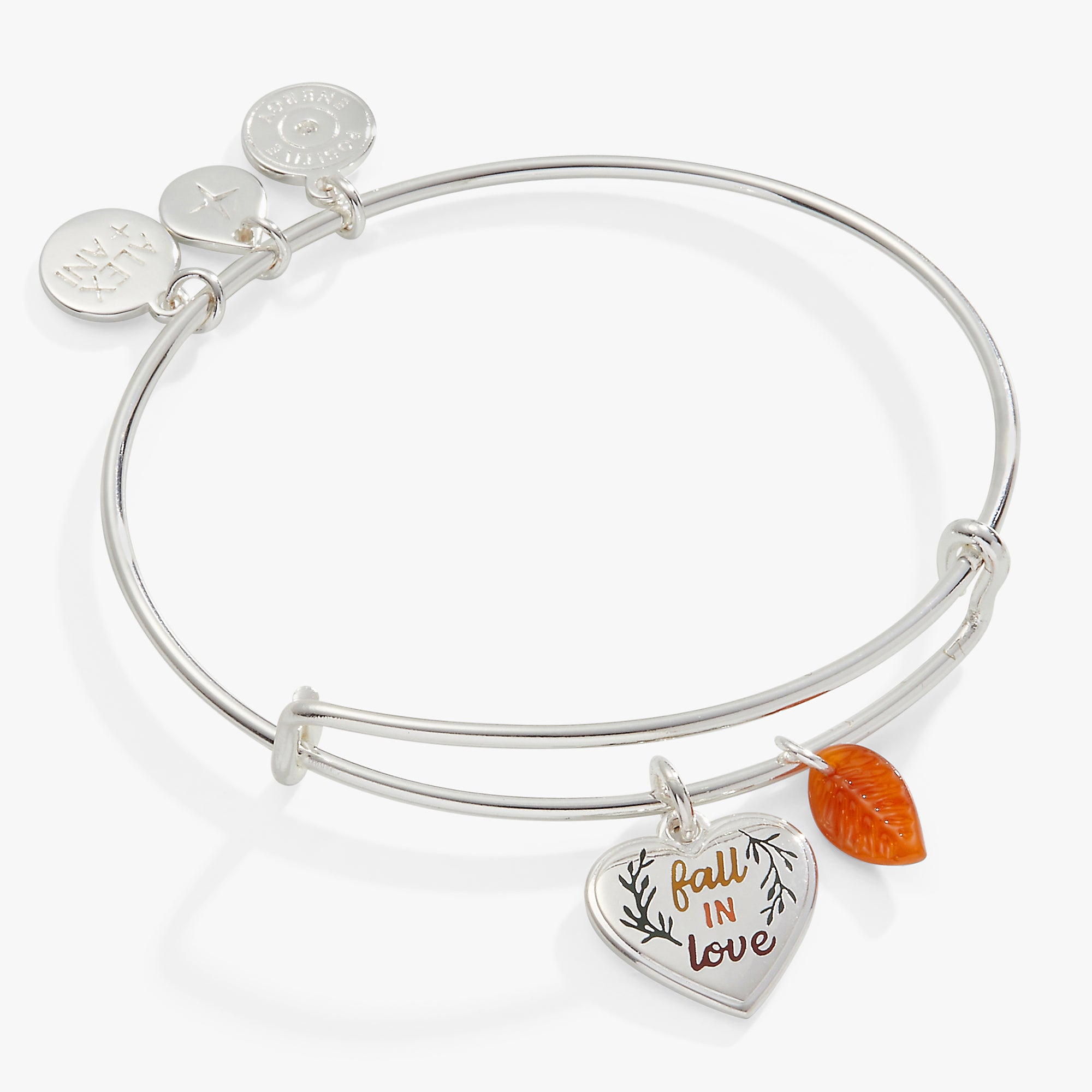 Fall in Love Charm Bangle - Elegant Adjustable Bracelet for Women | Perfect Gift for Valentine's Day, Anniversary & Romantic Occasions