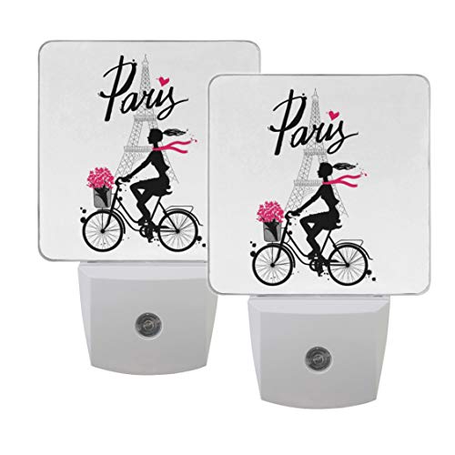 Paris Eiffel Tower Girl Bicycle