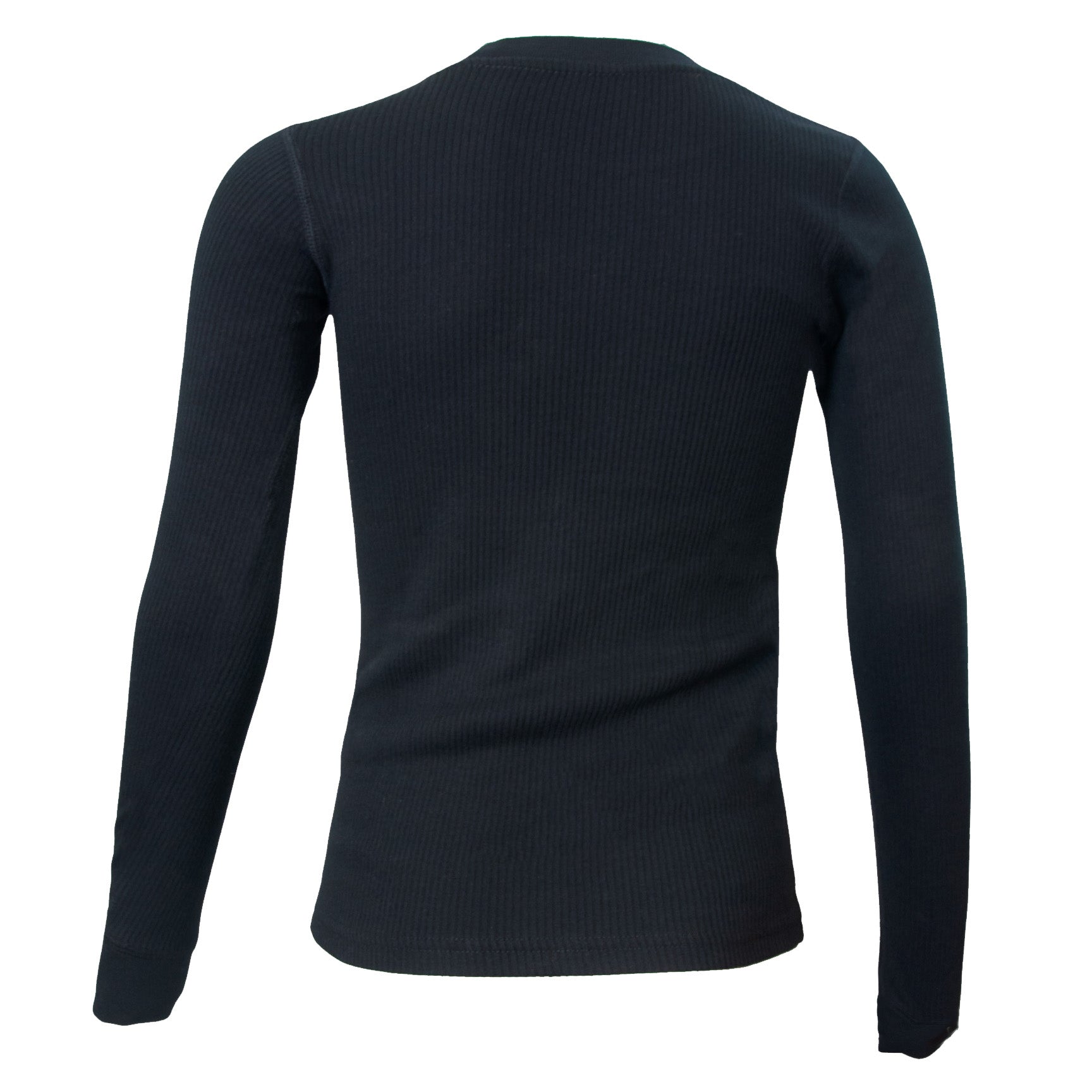 Boys Cozy Ribbed Long Sleeve Crewneck Shirt - Soft Cotton Blend for Kids - Perfect for School, Playdates & Winter Layering