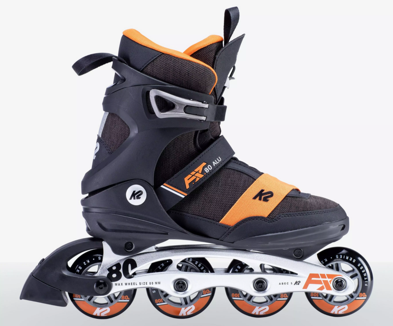 K2 F.I.T. 80 Aluminum Men's Inline Skates - High Performance Rollerblades for Fitness, Urban Skating & Outdoor Sports