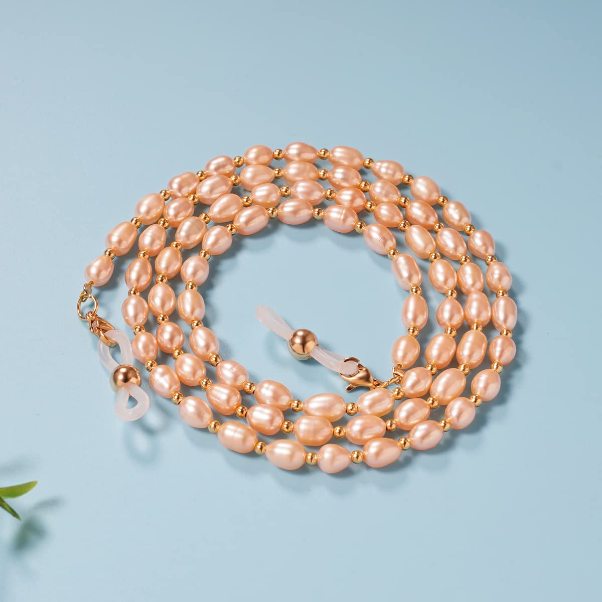 DNLKWGO Pearl Glasses Chain - Stylish Sunglasses Strap Holder with Freshwater Pearls, 3 Color Options for Women & Girls | Perfect for Reading, Driving & Fashion Accessories