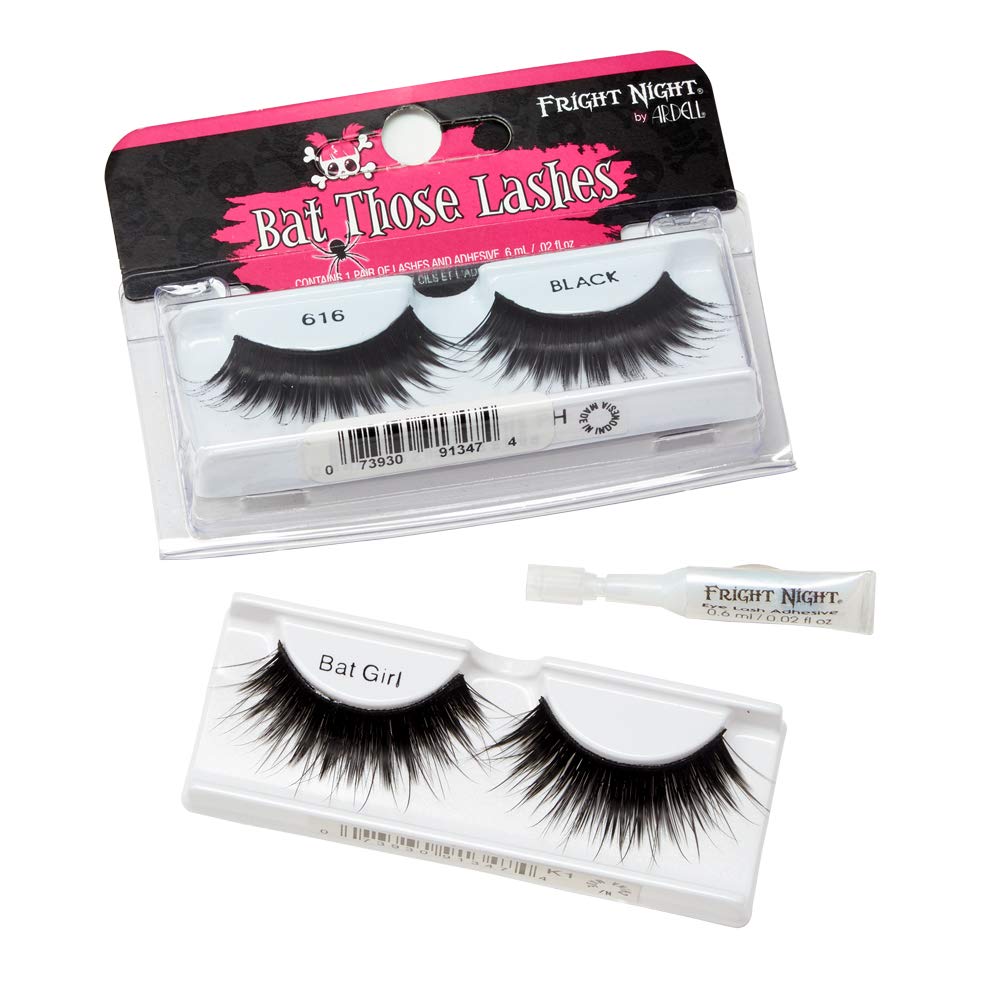 Fright Night Bat Girl False Eyelashes - Halloween Party, Cosplay & Costume Accessories for Women