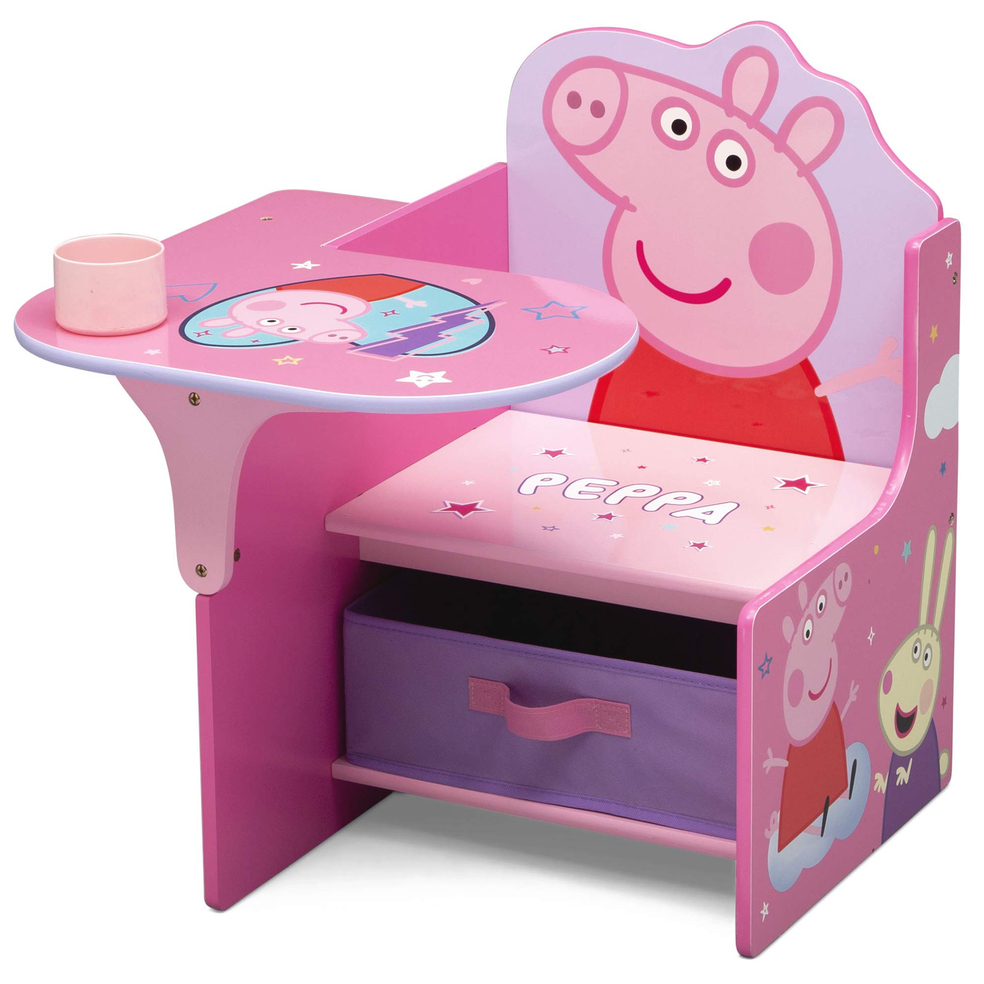 Delta Kids Chair Desk with Storage Bin - Perfect for Arts & Crafts, Snack Time, Homeschooling, Homework & Reading | Study Desk for Children's Room, Playroom & Classroom