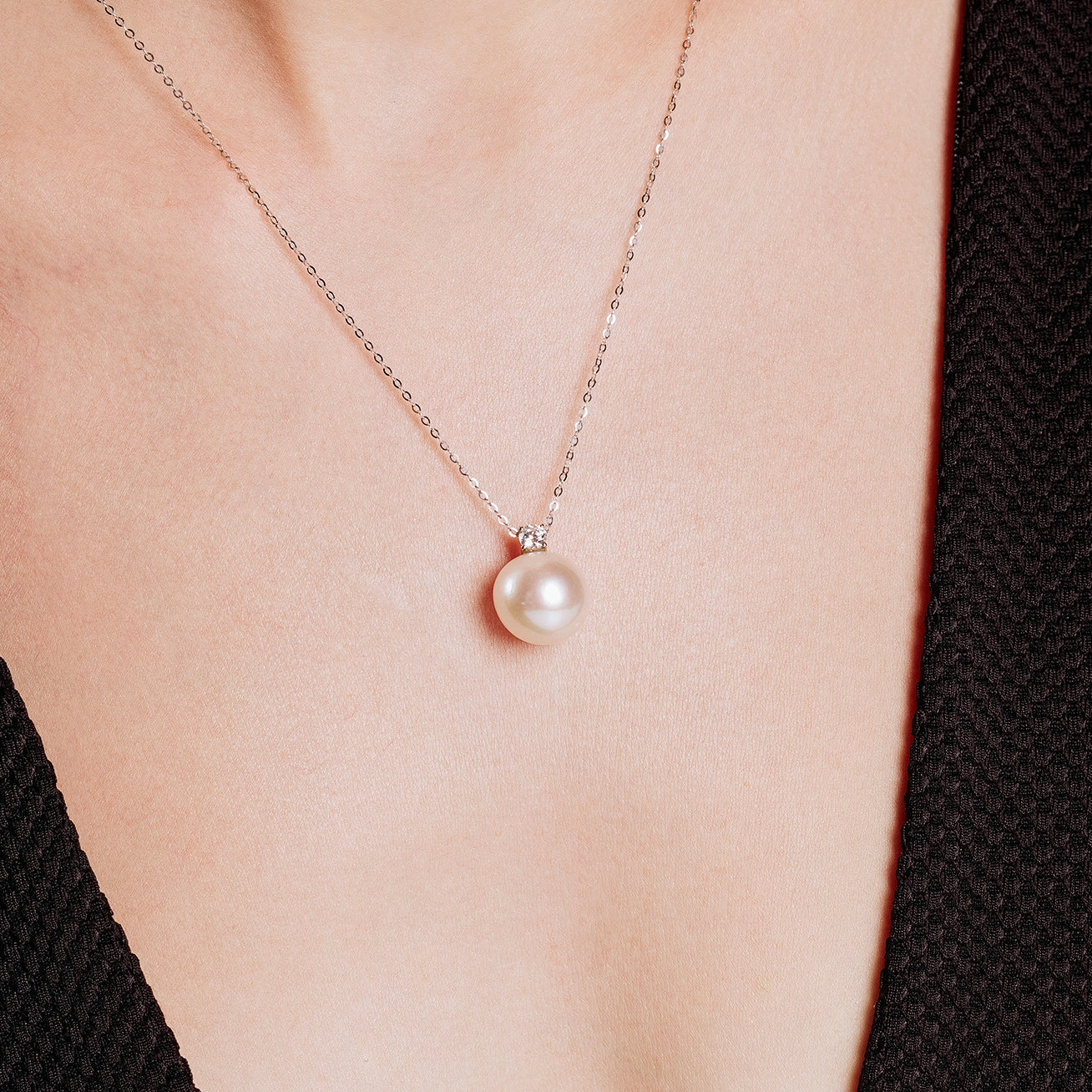 18K Solid Gold Edison Pearl Necklace - AAA Grade Cultured Pearls, Elegant Jewelry Gift for Women (KN00220) | Perfect for Weddings, Anniversaries & Special Occasions
