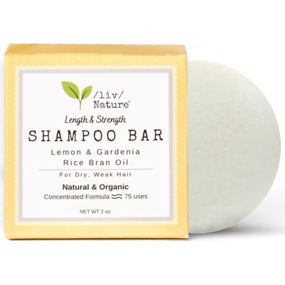 Fragrance Free Shampoo Bar & Rice Shampoo Bar with Lemon and Gardenia Scents | Natural, Non-Toxic, Eco-Friendly Hair Cleansing Bars for Sensitive Scalp | Perfect for Travel, Camping & Zero Waste Lifestyle
