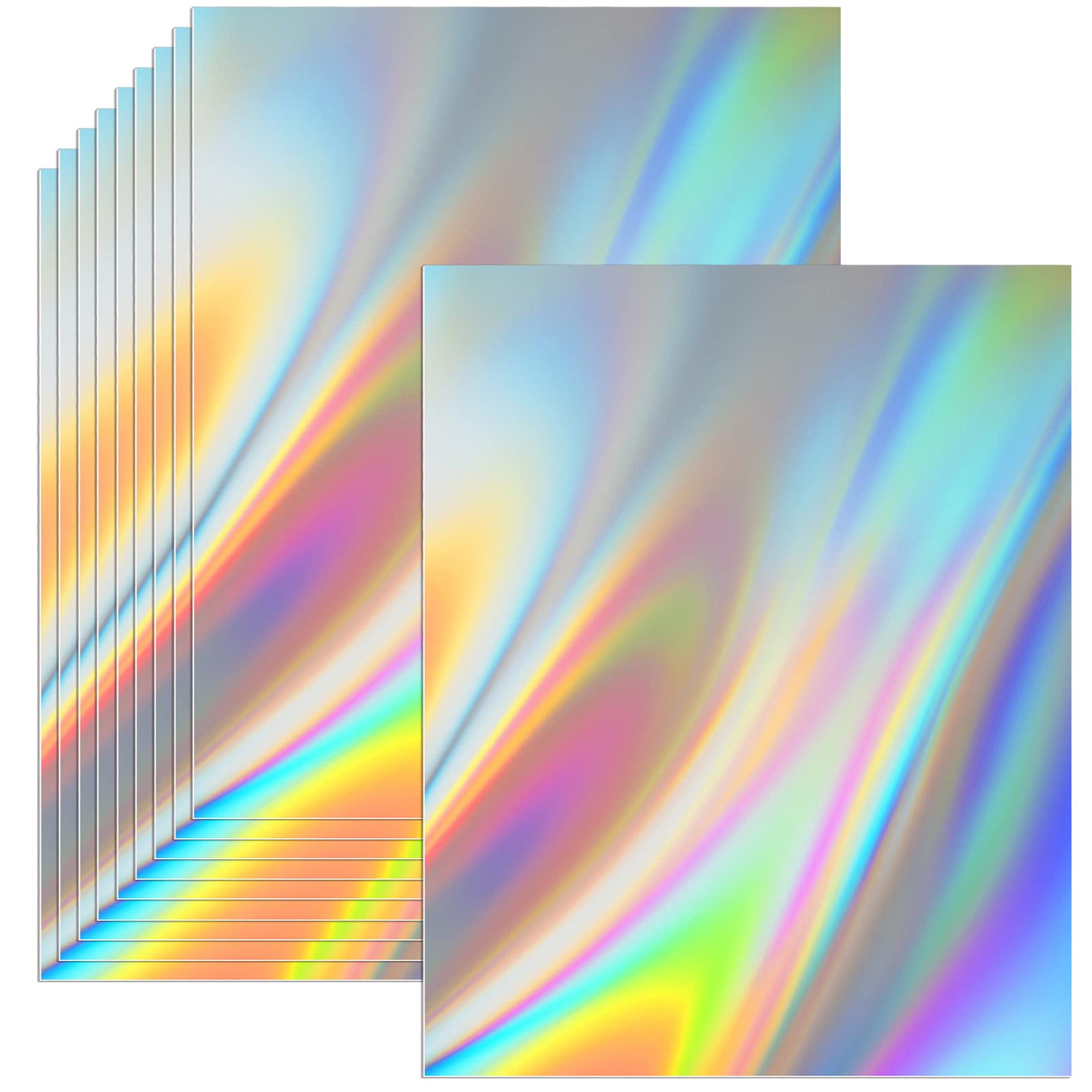 200 Sheets Metallic Holographic Cardstock Paper 8.5