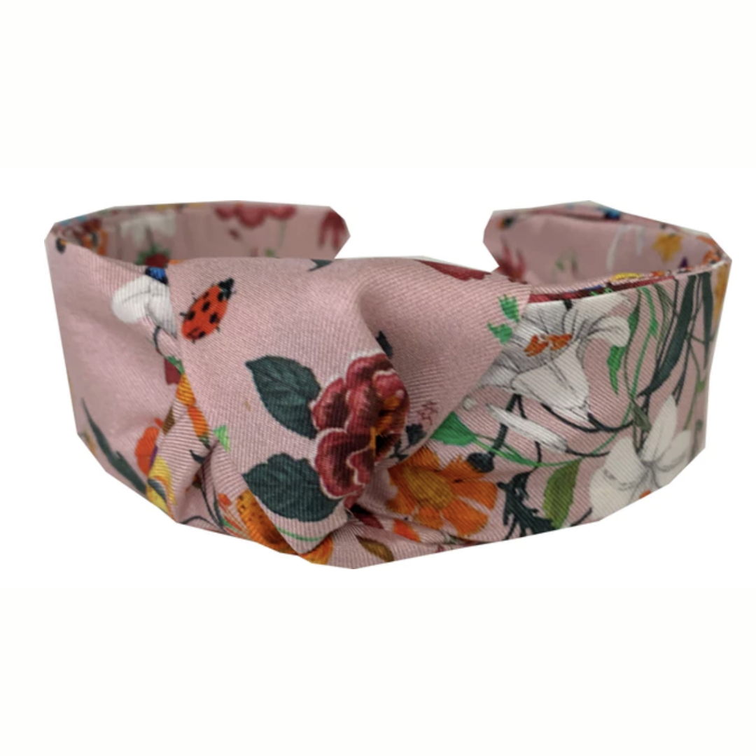 La Vie en Rose Italian Silk Headband for Women - Elegant Hair Accessory for Weddings, Parties & Everyday Wear