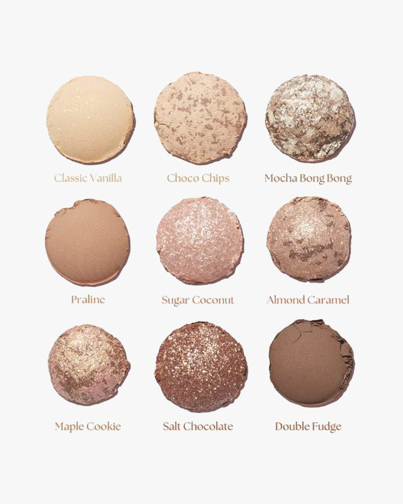 Dasique Ice Cream Glitter Eyeshadow Palette - 9 Shimmer & Matte Shades for Day & Night Makeup Looks | Perfect for Parties, Date Nights & Special Occasions