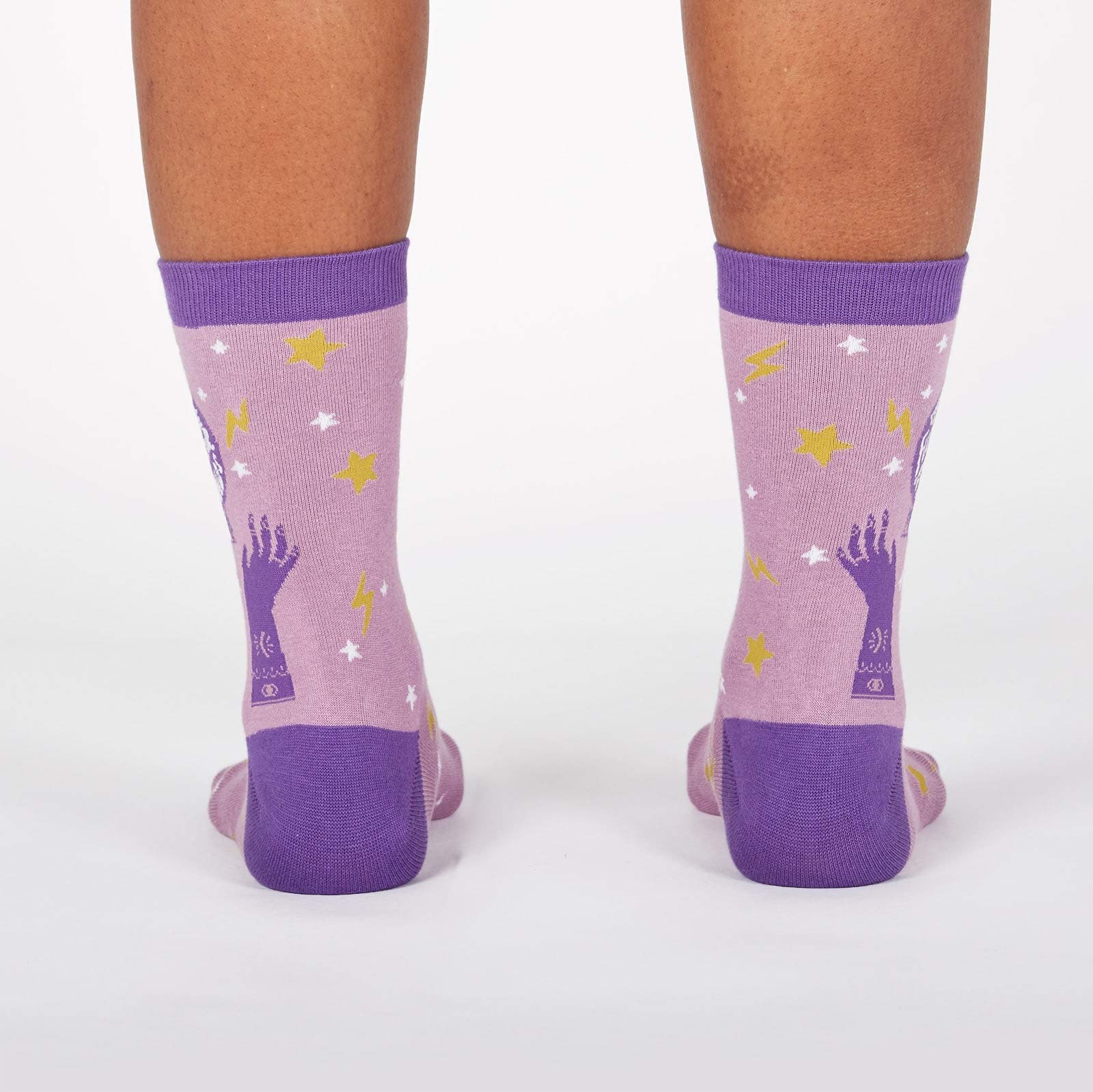 Future Is in Our Hands Crew Socks for Women - Fun & Comfortable Novelty Socks - Perfect for Gifts, Workwear, and Everyday Fashion