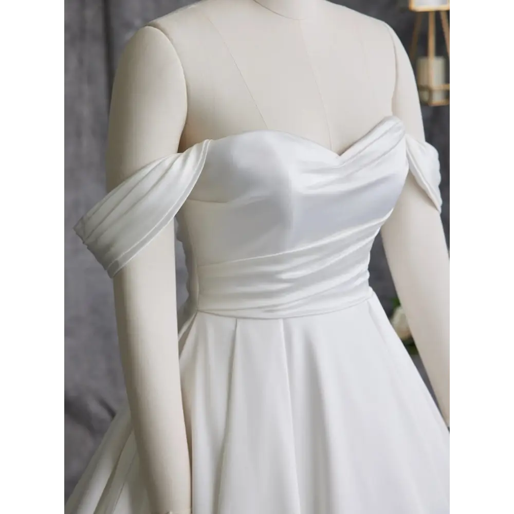 Maggie Sottero Anniston Marie Wedding Dress with Detachable Sleeves - Elegant Bridal Gown for Church Ceremony & Formal Reception