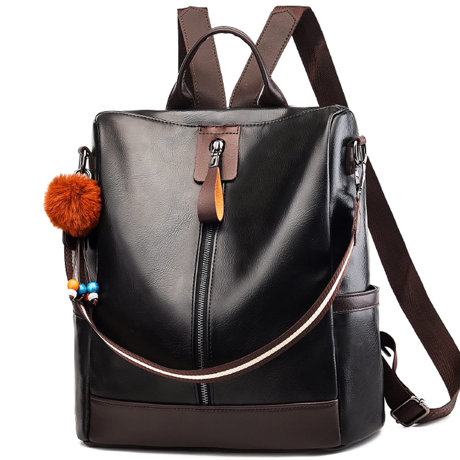 Leather Anti-Theft Women's Backpack Purse - Stylish Travel Shoulder Bag for Ladies