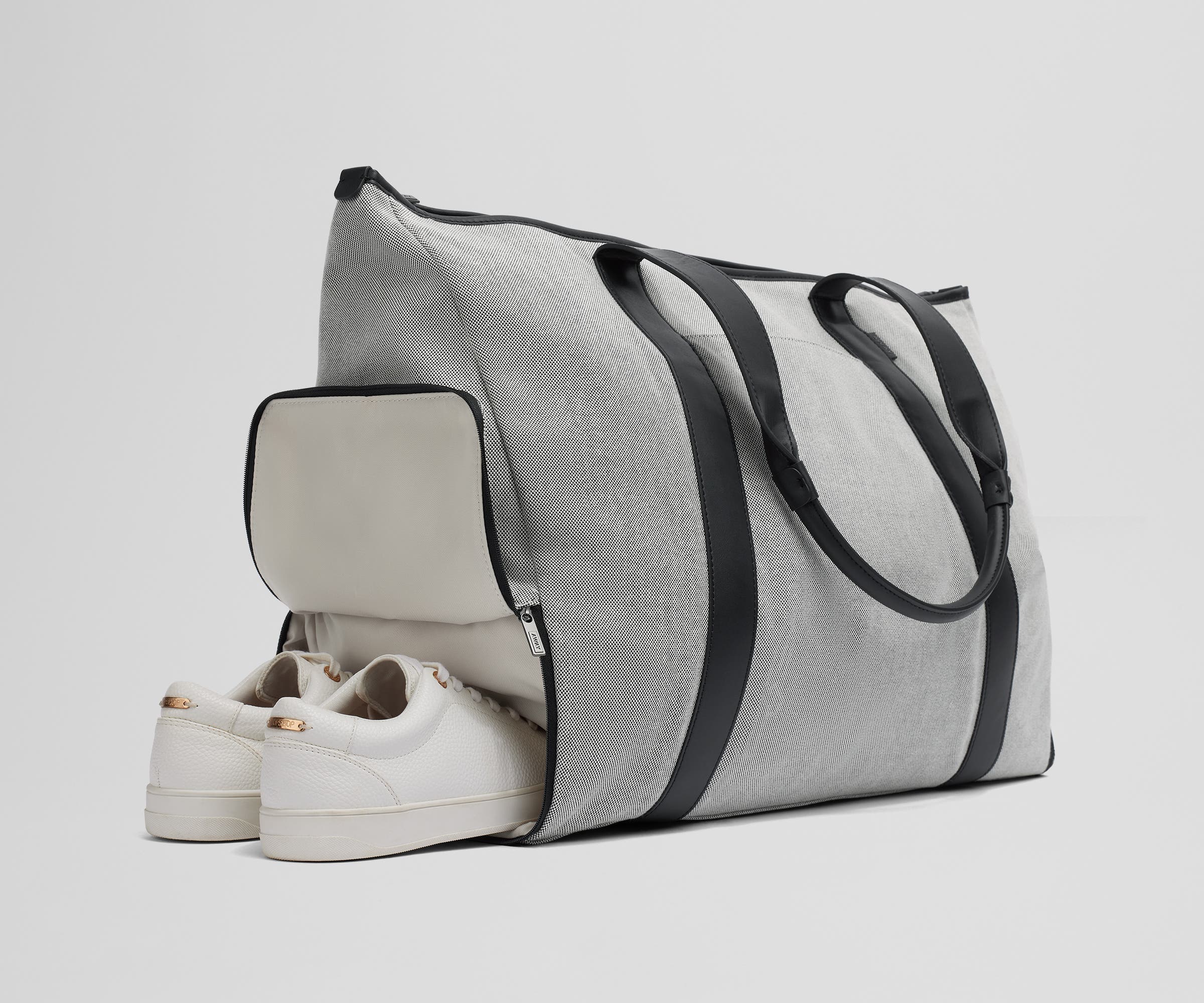 Durable Black Transit Canvas Tote Bag - Stylish & Spacious Carryall for Work, Travel & Shopping