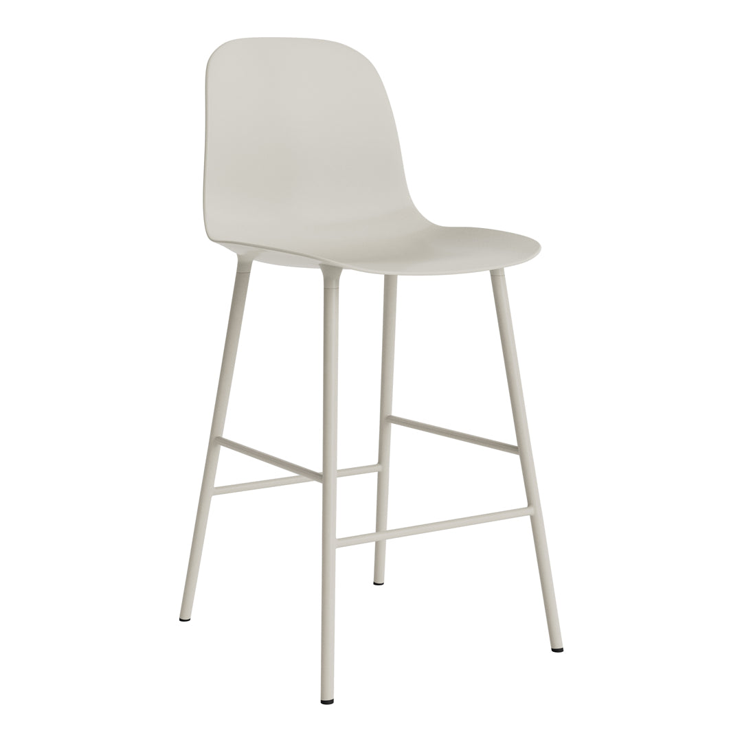 Modern Form Counter Stool - Adjustable Height Bar Stool for Kitchen Island, Breakfast Nook & Home Bar - Sleek Contemporary Design for Dining & Entertaining