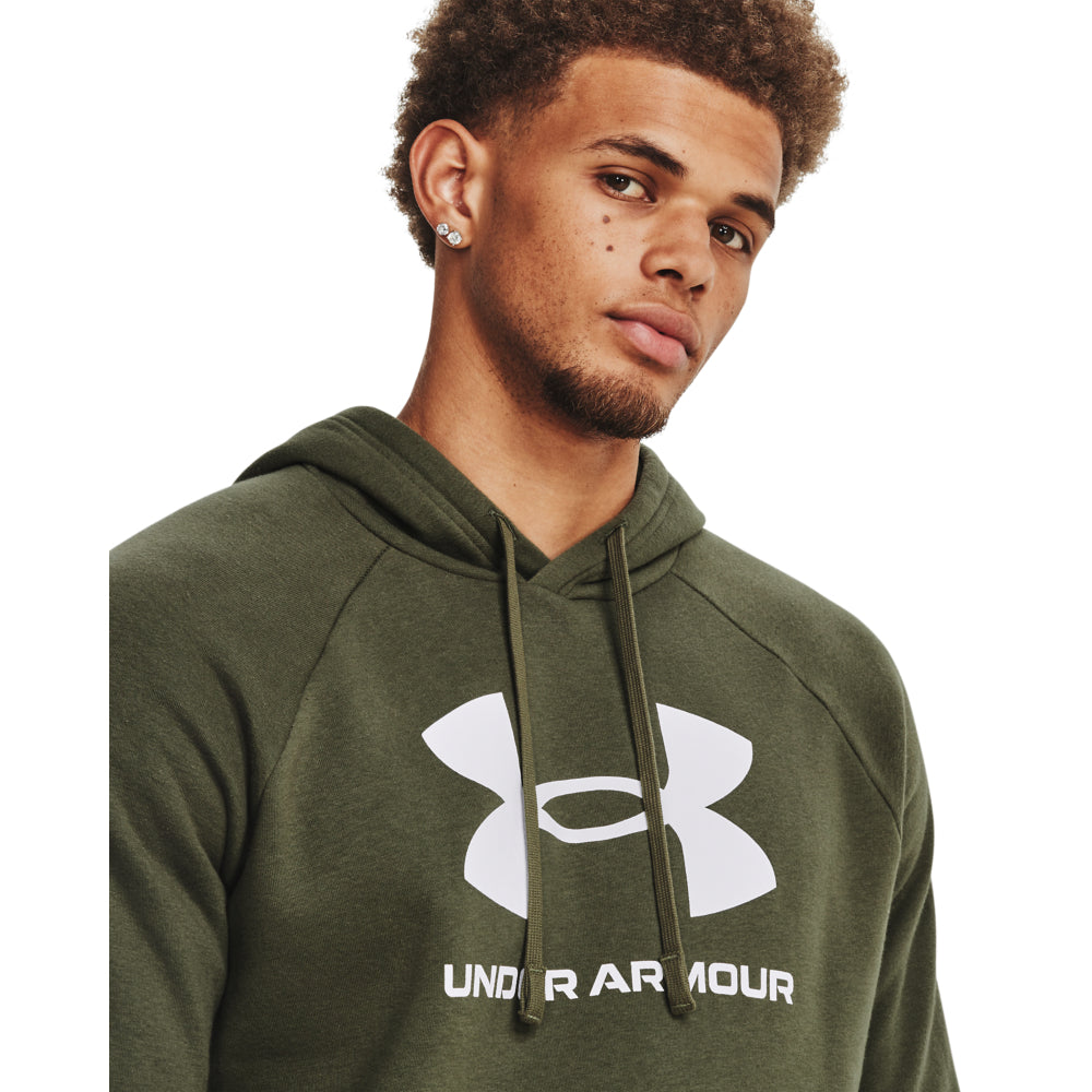 **Men's Under Armour Rival Fleece Logo Hoodie - Soft & Warm Pullover for Running, Gym & Casual Wear**