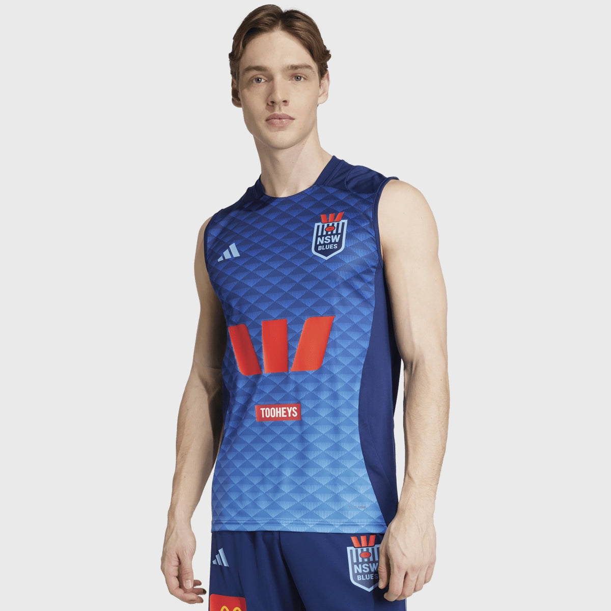 Adidas NSW Rugby League Performance Singlet for Men - Breathable & Moisture-Wicking Sports Jersey - Perfect for Rugby Training, Gym Workouts & Athletic Performance