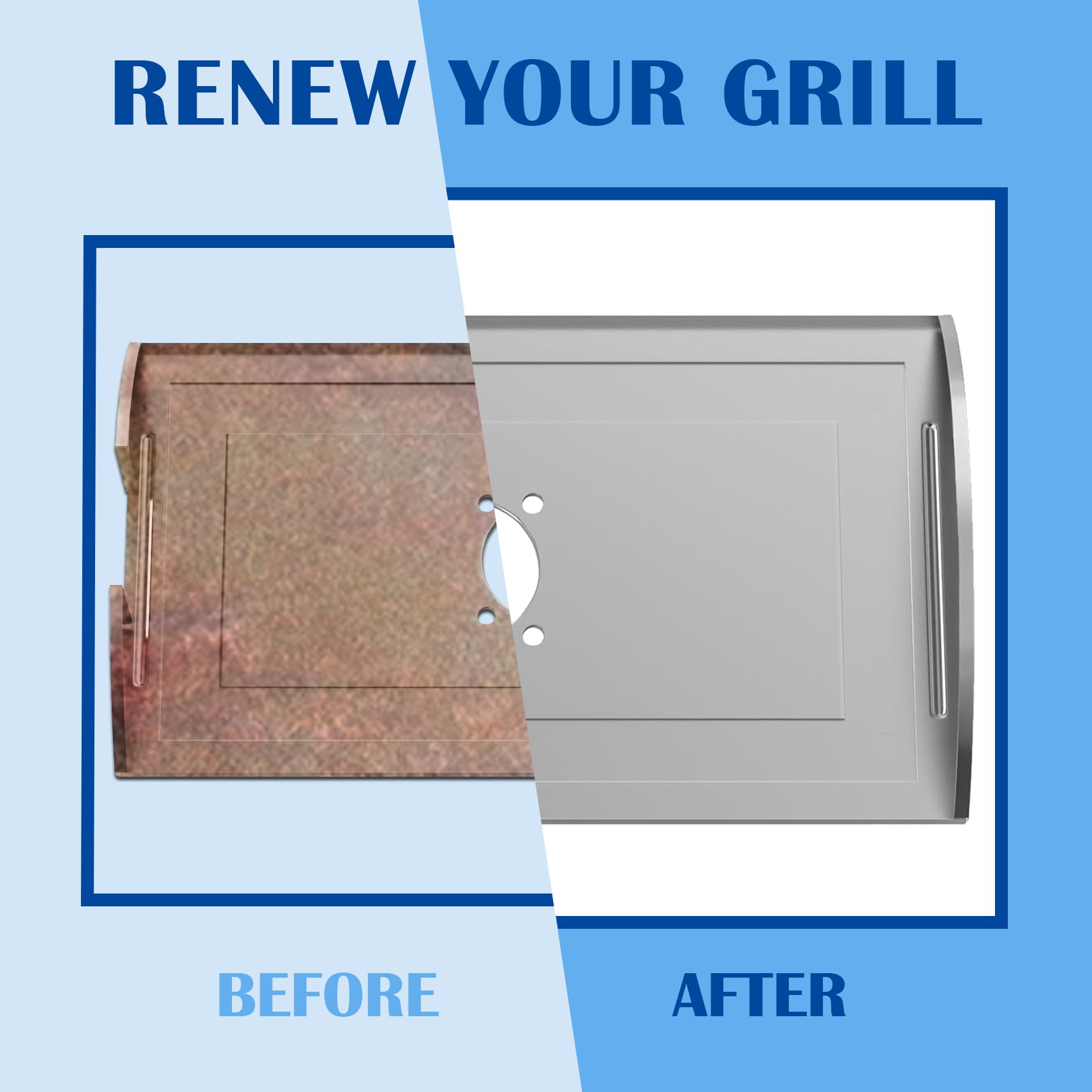 Pit Boss 1000 1100 Series Pellet Smoker Grill Heat Baffle Diffuser Plate Replacement - Heavy Duty Steel Heat Shield Accessories for Austin XL - Perfect for BBQ Smoking, Grilling & Outdoor Cooking