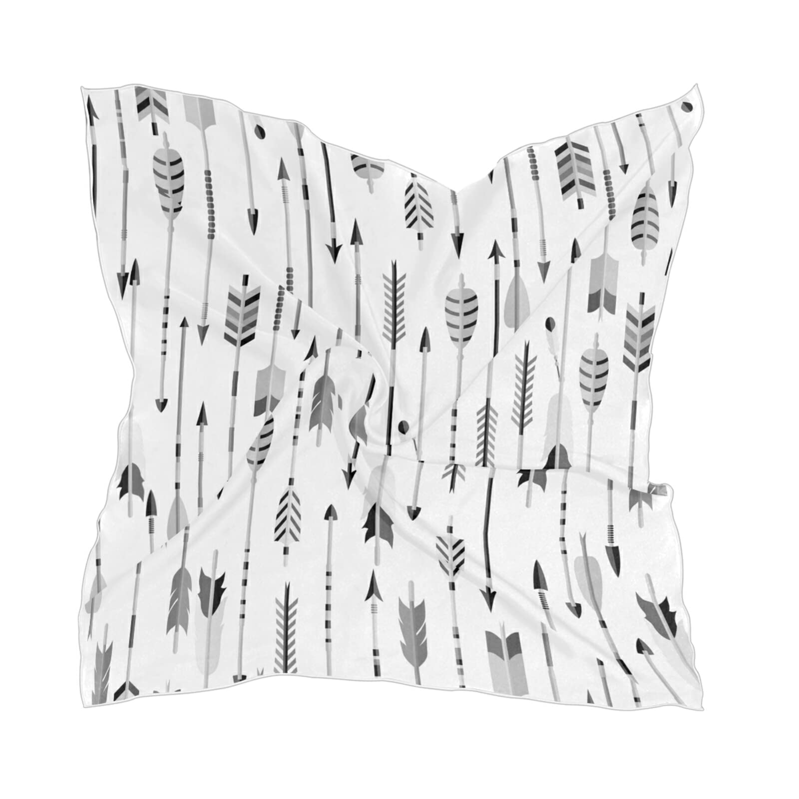 Elegant Women's Square Silk Scarf - Soft Chiffon Wrap Stole for Neck, Head & Shoulders | Perfect for Office, Party & Travel Accessories