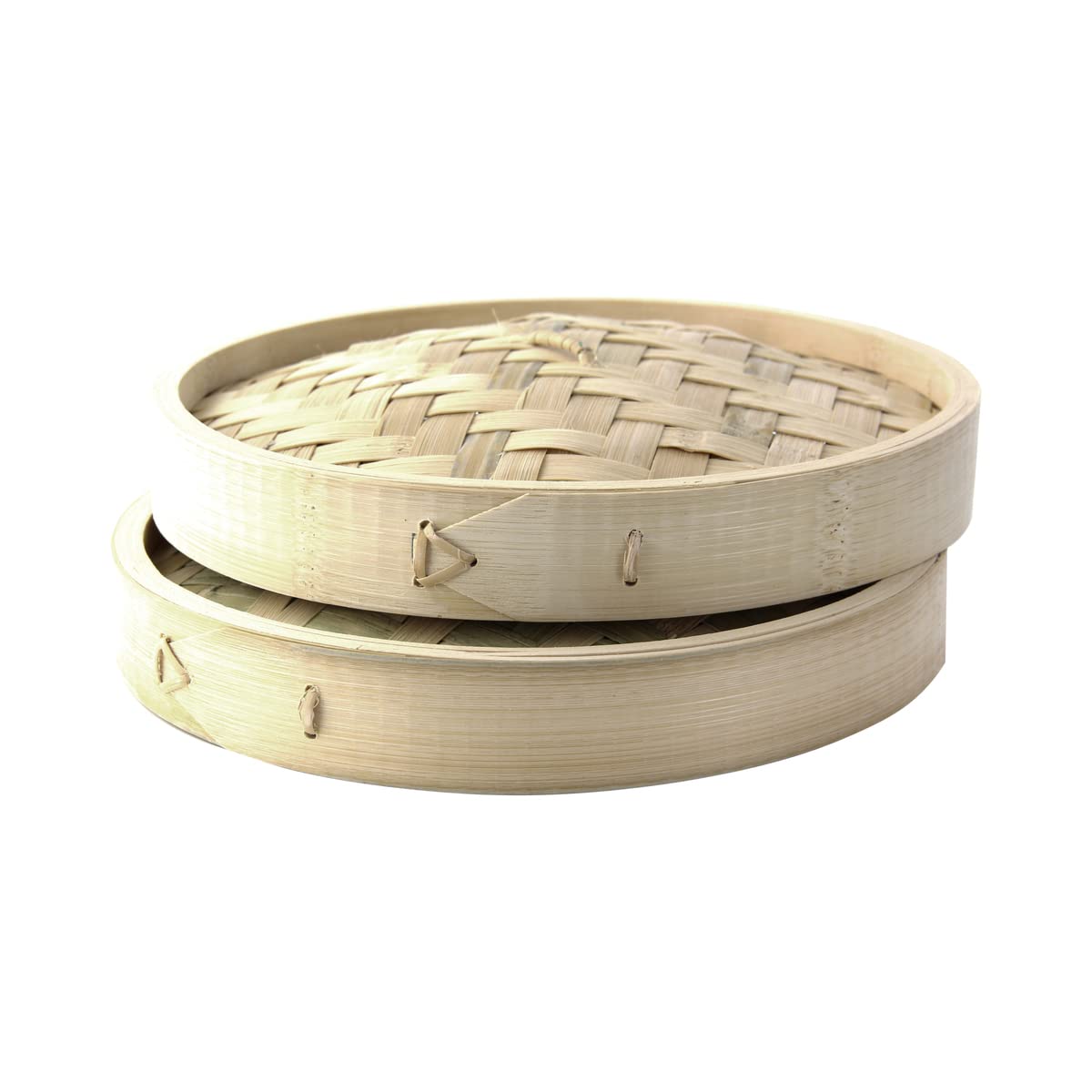 Bamboo Steamer Lid for Dim Sum - 11.8 Inch Reusable & Biodegradable Bamboo Cover for Steaming Baskets - Pack of 10 - Perfect for Asian Cooking, Dumplings, Buns & Healthy Meal Prep
