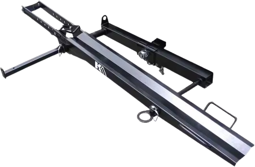 DK2 TMC201 400 lb Capacity Hitch Mounted Motorcycle Carrier - Adjustable Front Wheel Channel for Secure Transport | Perfect for Trucks, SUVs & RVs | Heavy-Duty Motorcycle Hauling for Road Trips & Off-Road Adventures