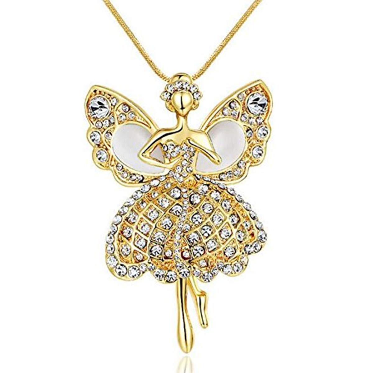 Jiamin Angel Car Charm Hanging - Guardian Angel Rearview Mirror Decor for Travel Protection & Safe Driving | Car Accessories Gift for Women & Men