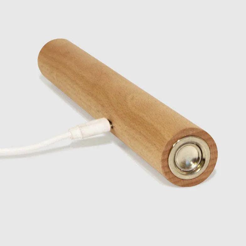 USB Rechargeable Wall Light - Wooden LED Night Light for Bedroom, Hallway, Nursery - Dimmable & Touch Control Home Decor Lighting