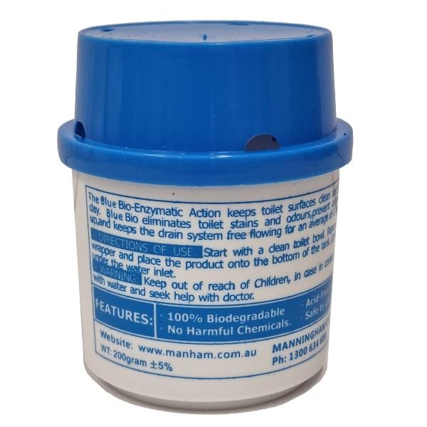 Blue Bio Enzymatic Automatic Bowl Cleaner | Eco-Friendly Toilet Bowl Stain Remover | Perfect for Bathroom, Kitchen & RV Cleaning