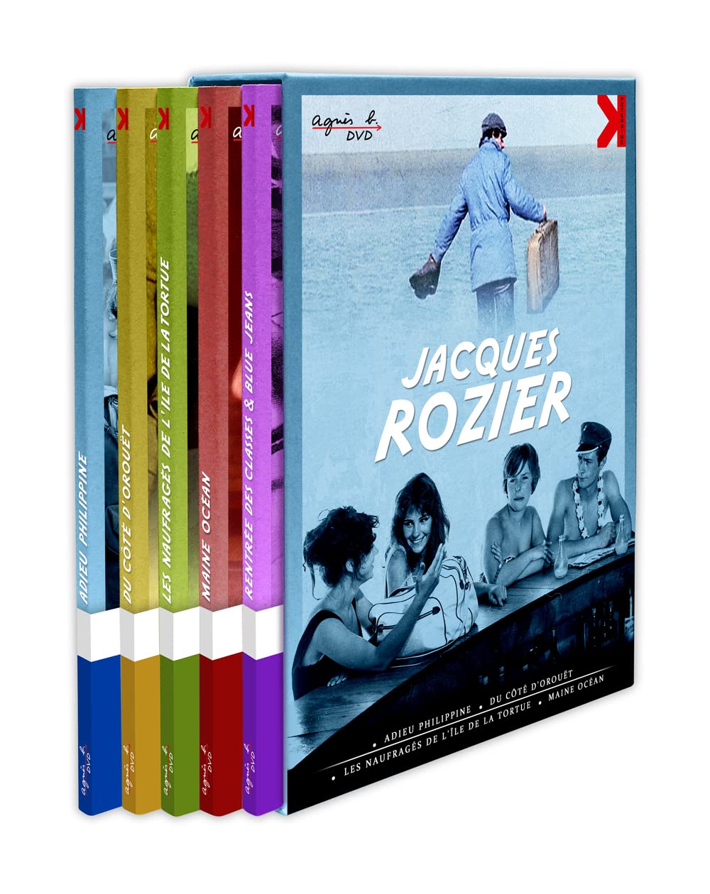 Jacques Rozier 5-DVD Box Set Collection - Rentrée des classes, Blue Jeans, Adieu Philippine, Du côté d'Orouët, Les naufragés de l'île de la Tortue (PAL Region 0 Import from France) - Perfect for Film Enthusiasts and French Cinema Collectors