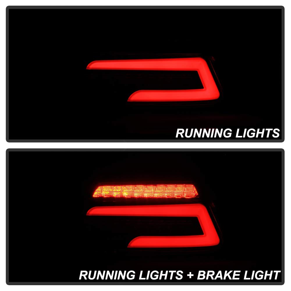 ACANII Black Housing Full LED Tail Lights for 2015-2019 Subaru WRX & WRX STI - Pair (Left+Right) | Enhanced Visibility & Stylish Upgrade for Night Driving & Car Customization