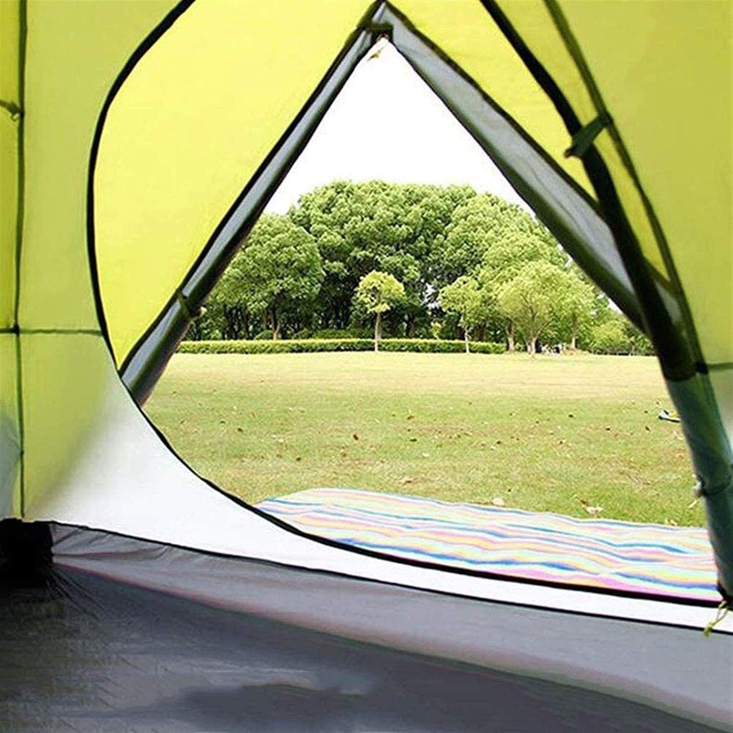 JYYBN 3-4 Person Waterproof Camping Tent with Removable Rainfly & Carry Bag - Lightweight Family Tent for Camping, Hiking, Backpacking - Perfect for Outdoor Adventures, Beach Trips and Family Picnics