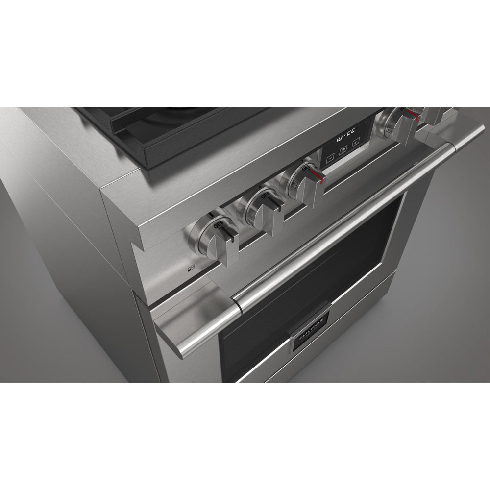Fulgor Milano 30-inch 400 Series Accento All Gas Range - Stainless Steel (F4PGR304S2) | Professional Gas Stove for Home Kitchen Cooking, Baking & Entertaining