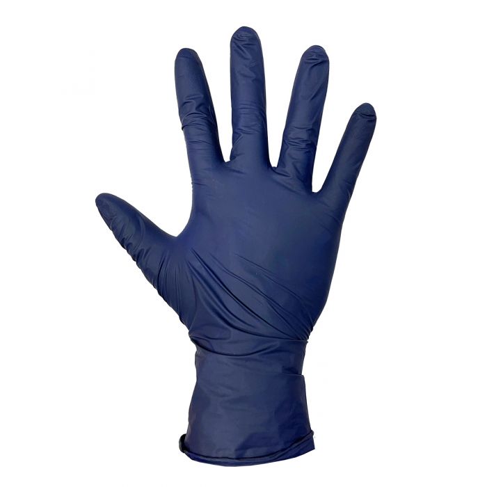 Nitrile Metal Detectable Blue Gloves (100/Bx) - Food Safe, Chemical Resistant for Food Processing, Healthcare & Industrial Use