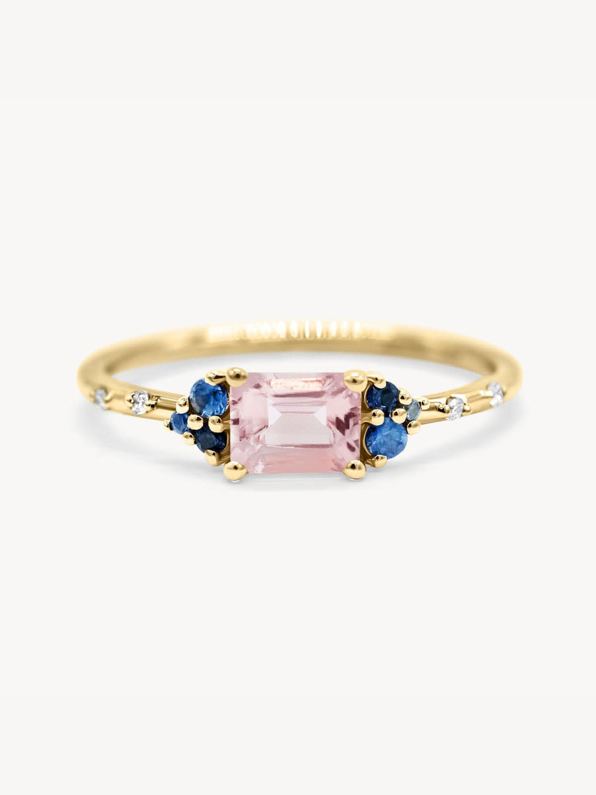Starry East West Ring - Elegant Gold Plated Zodiac Constellation Ring for Women | Perfect for Gifts, Anniversaries, and Everyday Wear