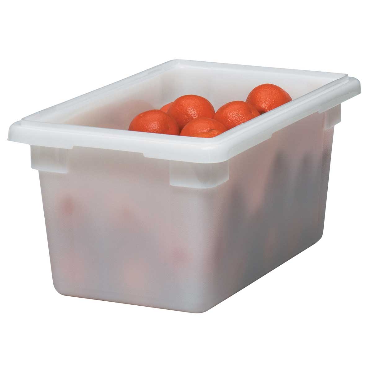 Cambro 12189P148 4.75 Gallon White Poly 1/2 Size Food Storage Container - Perfect for Restaurant, Catering & Commercial Kitchen Food Prep and Storage